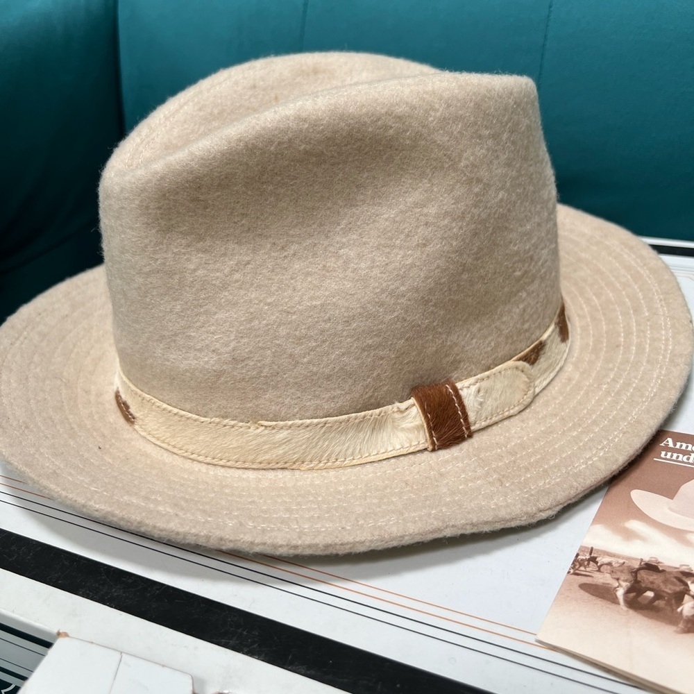 1950’s Stetson Felt and Hide Vintage Fedora Size 7 Original Box and Brochure - Picture 2 of 10